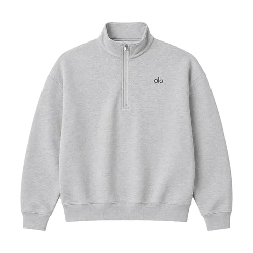 Alo Quarter Zip Gris