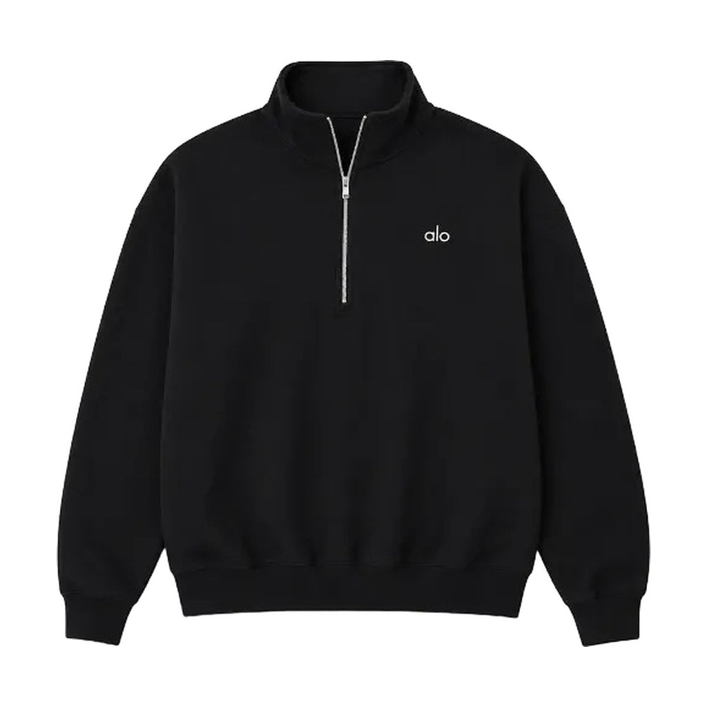 Alo Quarter Zip negro