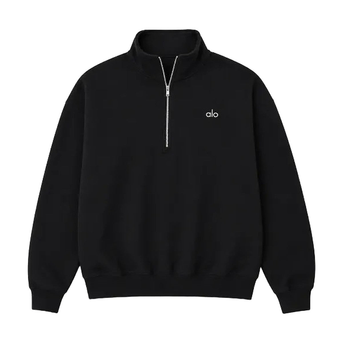 Alo Quarter Zip negro