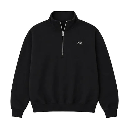 Alo Quarter Zip negro