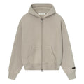 Essentials Hoodie Zip Beige - frente