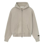 Essentials Hoodie Zip Beige - frente