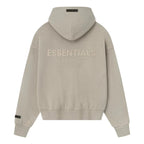 Essentials Hoodie Zip Beige - espalda