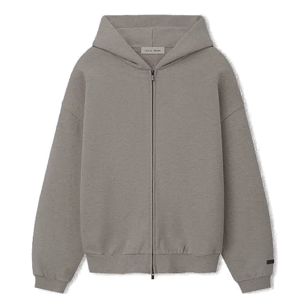 Essentials Hoodie Zip Gris - frente