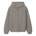 Essentials Hoodie Zip Gris - frente
