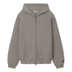 Essentials Hoodie Zip Gris - frente