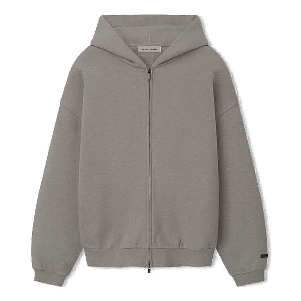 Essentials Hoodie Zip Gris - frente