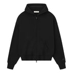 Essentials Hoodie Zip Negro - frente