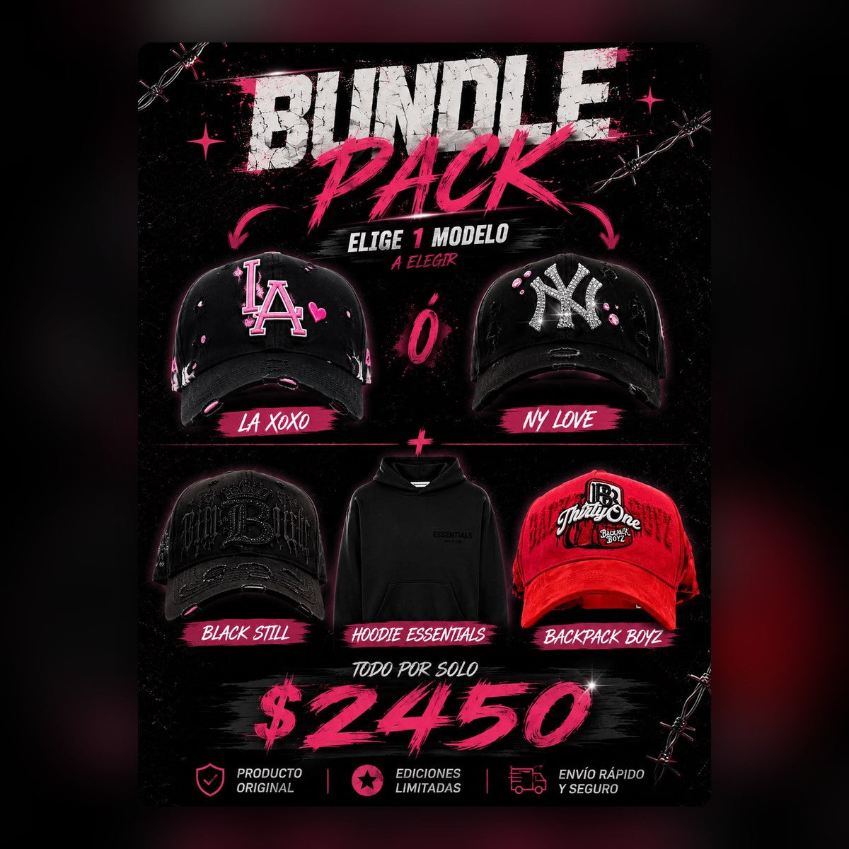 Bundle Pack Rosa