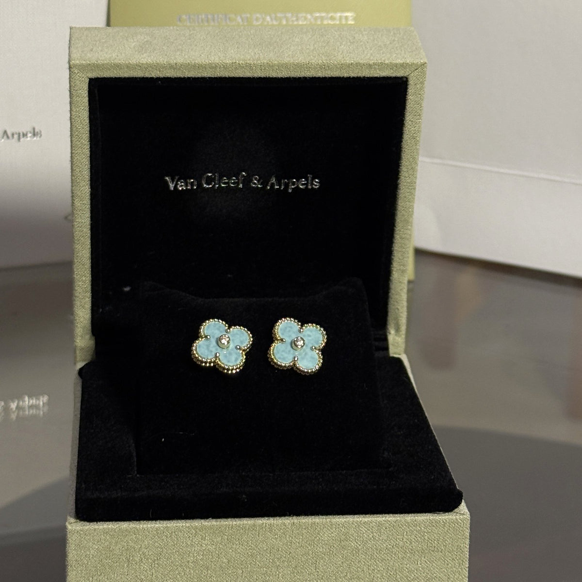 Aretes Van Cleef – Turquesa